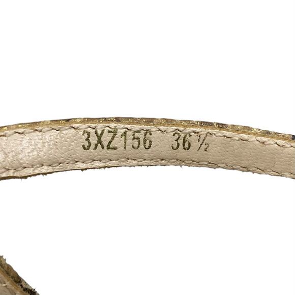 Prada Python T-strap Platform Wedge Sandals size 36.5 - Picture 15 of 16